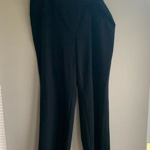 style & co black wide leg formal pants